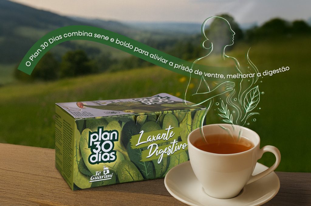 Com sene e boldo, o chá Plan 30 Dias é um aliado natural para aliviar a prisão de ventre, melhorar a digestão e desinchar o corpo com leveza. Veja como funciona.